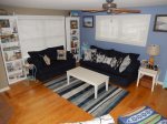 Living Room with Queen Sleep-Sofa